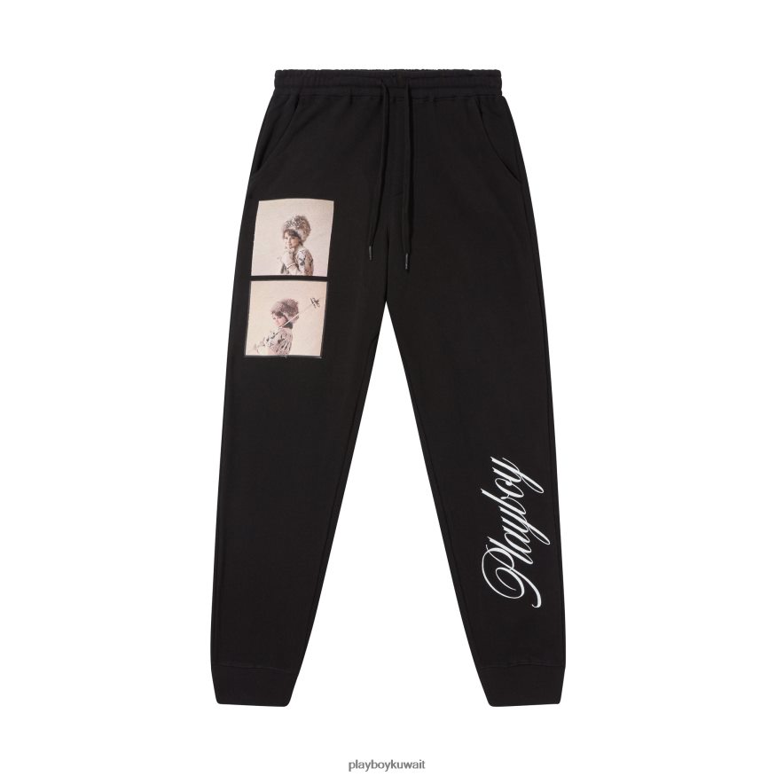 Playboy رجال يناير 1964، زميل اللعب شارون روجرز، بنطال رياضي R820R601 ملابس أسود