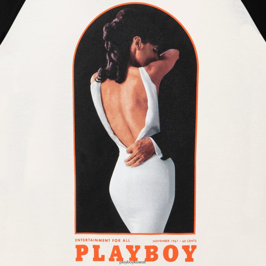 Playboy رجال نوفمبر 1967 تي شيرت بيسبول راجلان R820R181 ملابس إبداعي
