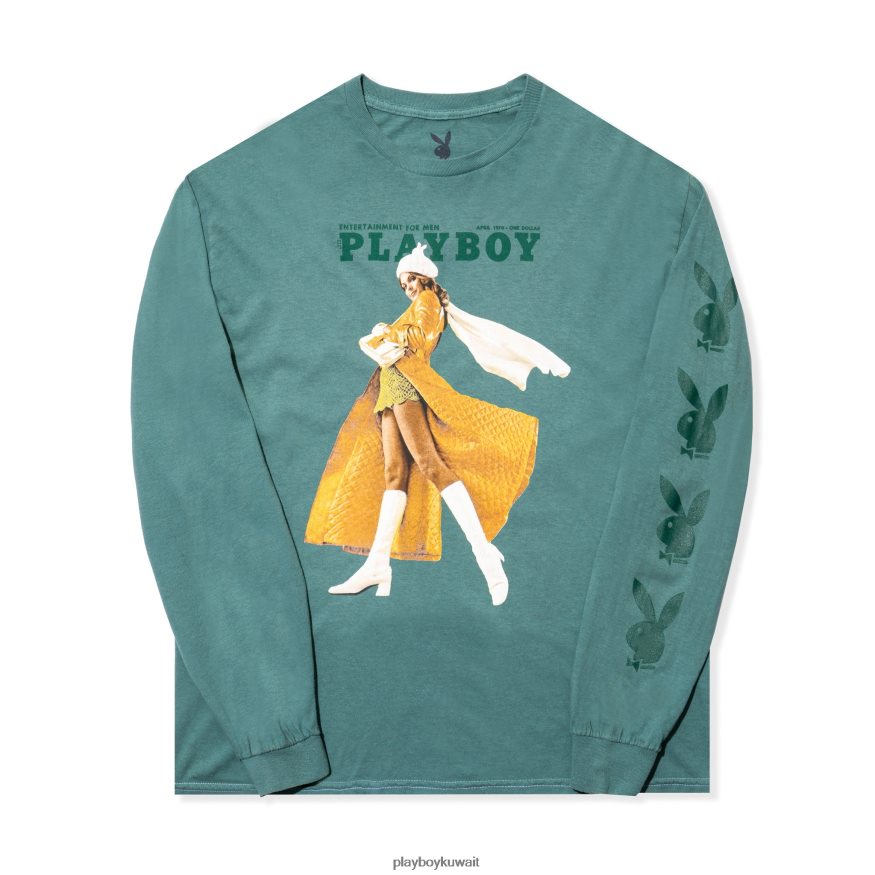 Playboy رجال أبريل 1970 غطاء طويل الأكمام R820R165 ملابس إبداعي