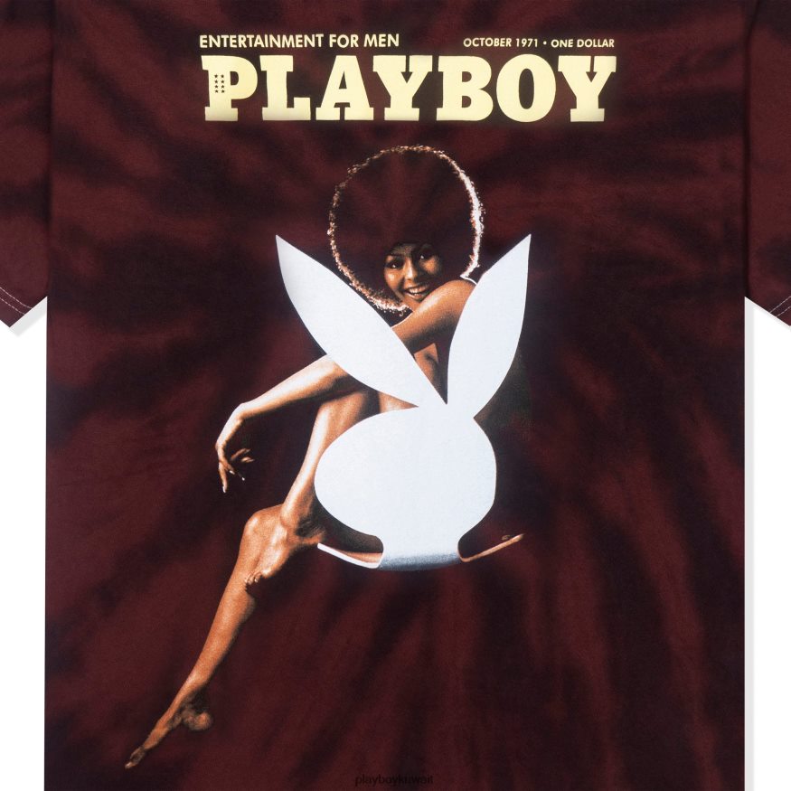 Playboy رجال أكتوبر 1971 تي شيرت دارين ستيرن ذو غطاء مصبوغ R820R90 ملابس إبداعي