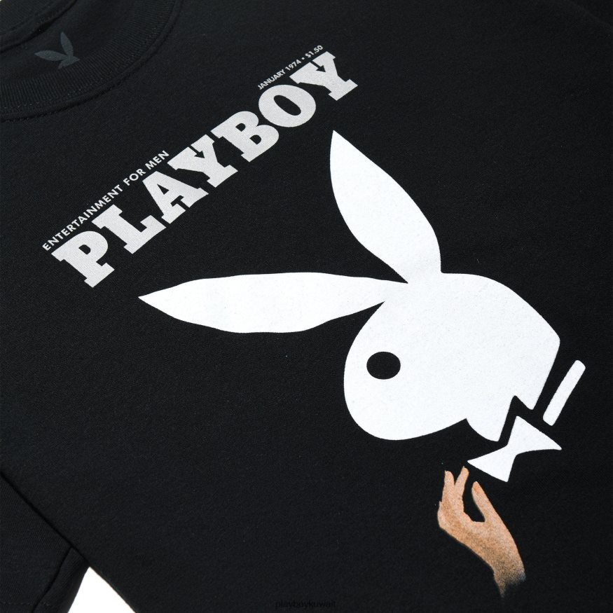 Playboy نحيف تيشيرت قصير بطبعة يناير 1974 R820R967 ملابس إبداعي