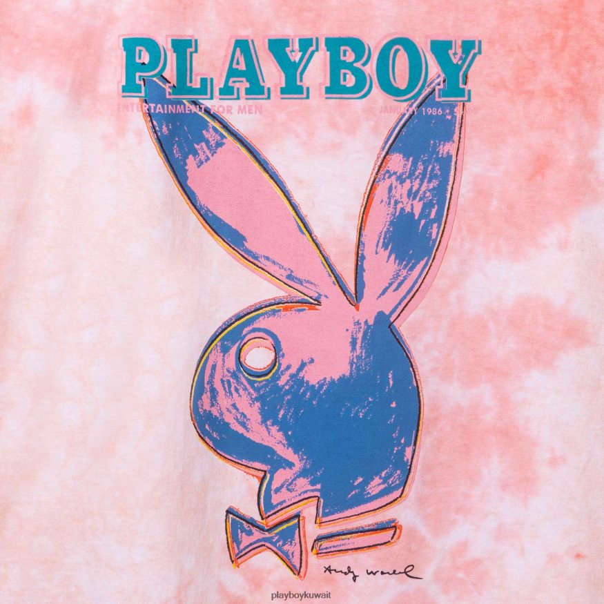 Playboy رجال يناير 1986 تي شيرت آندي وارهول مصبوغ بغطاء للربط R820R280 ملابس إبداعي