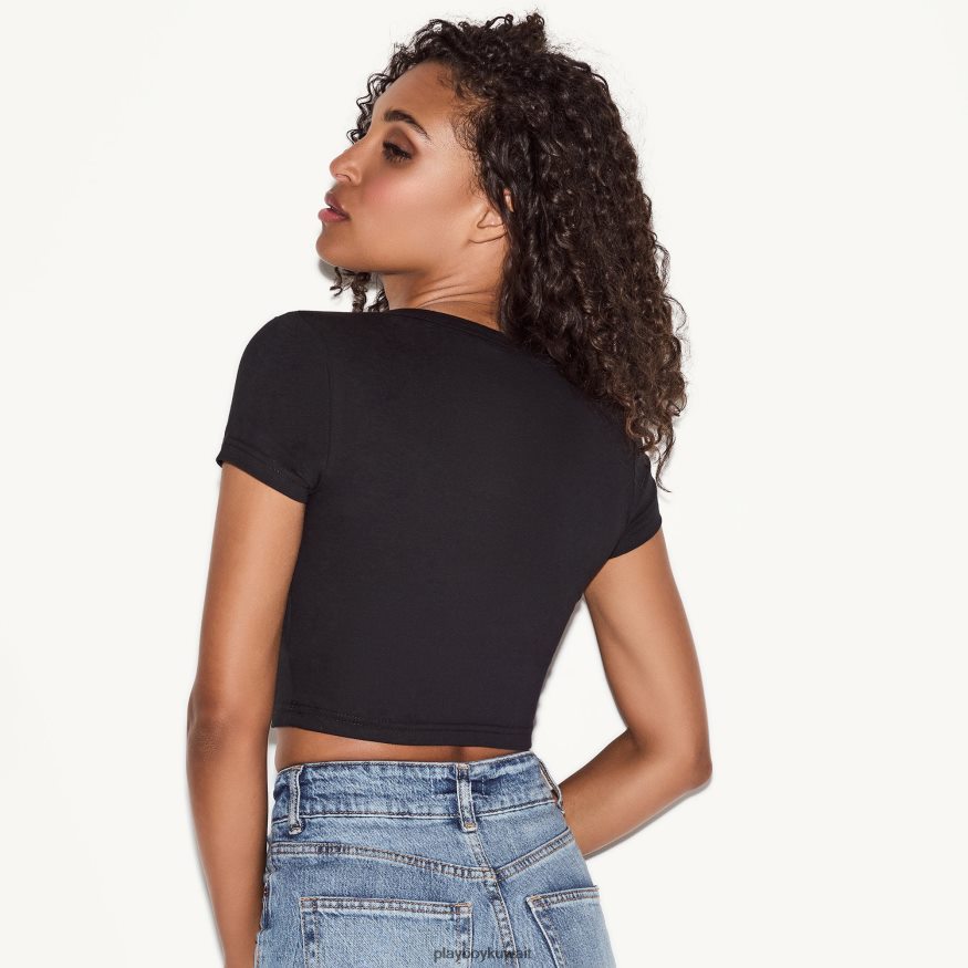 Playboy نحيف أبريل 1991 غطاء تي شيرت للأطفال R820R931 ملابس أسود