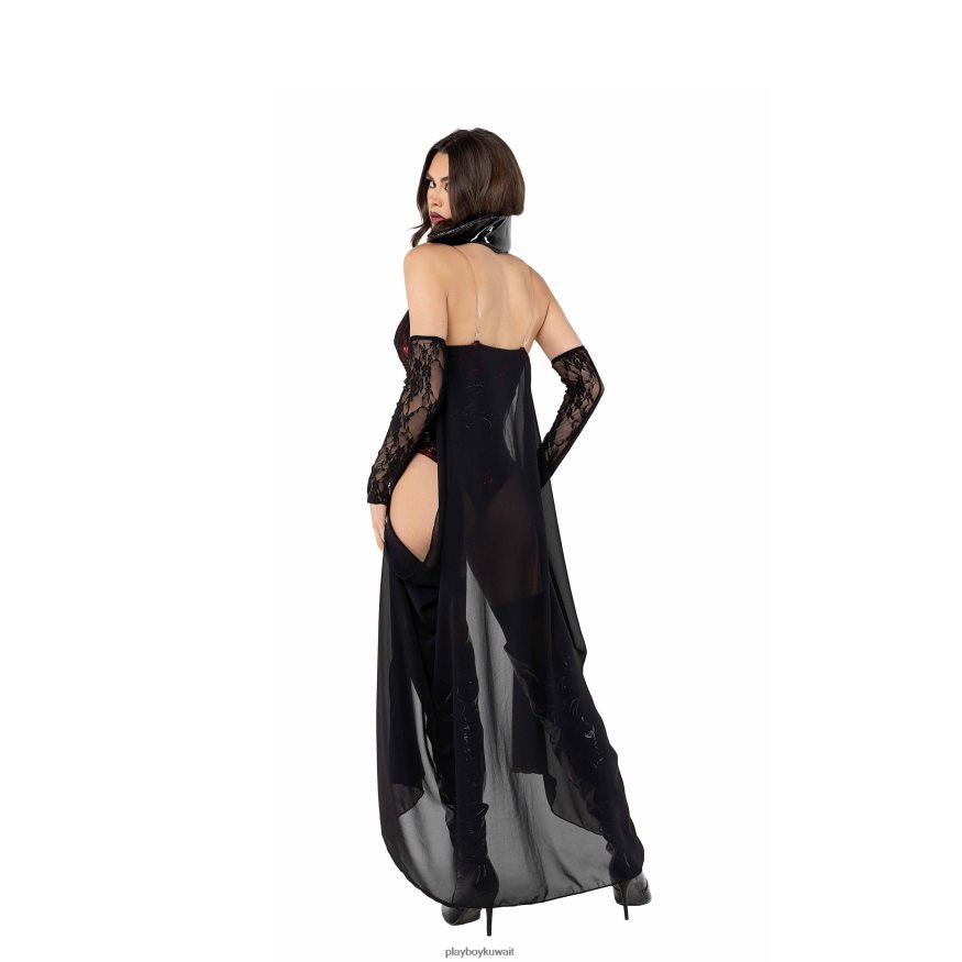 Playboy نحيف مصاص دماء - مجموعة 2 قطعة R820R1365 ملابس أسود أحمر