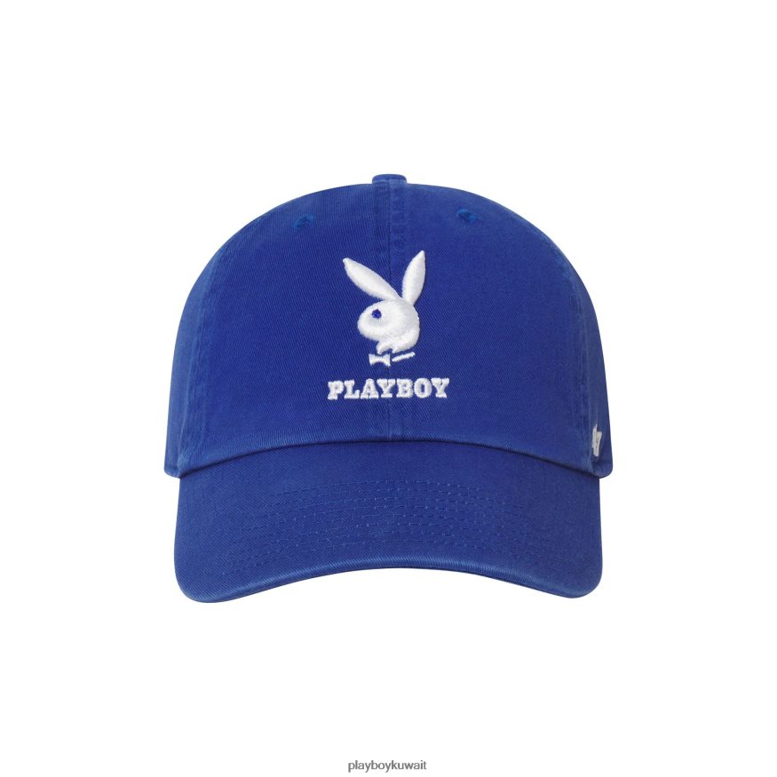Playboy رجال 47 قبعة للأب قابلة للتعديل R820R792 ملحق الأزرق الملكي