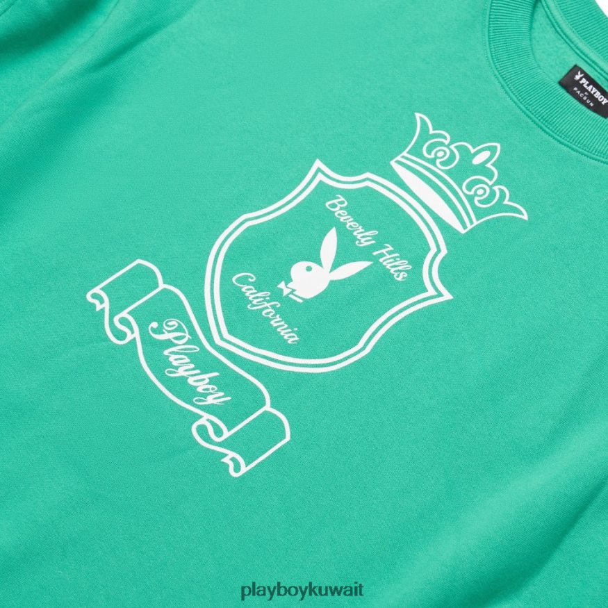 Playboy نحيف أرنب هيلز Crewneck R820R1156 ملابس هولي الأخضر
