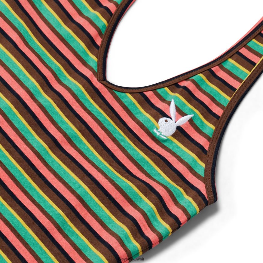 Playboy نحيف فستان قصير بدون خياطة R820R1024 ملابس متعدد