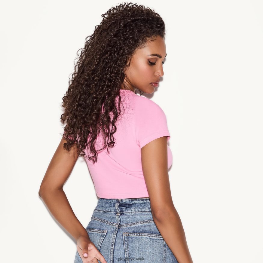 Playboy نحيف تي شيرت الطفل الزاهي R820R1059 ملابس لون القرنفل