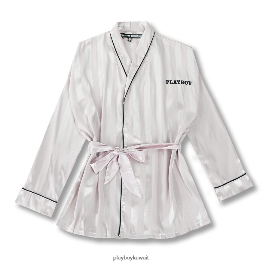 Playboy نحيف صالة الساتان خلع الملابس R820R1062 ملابس لون القرنفل