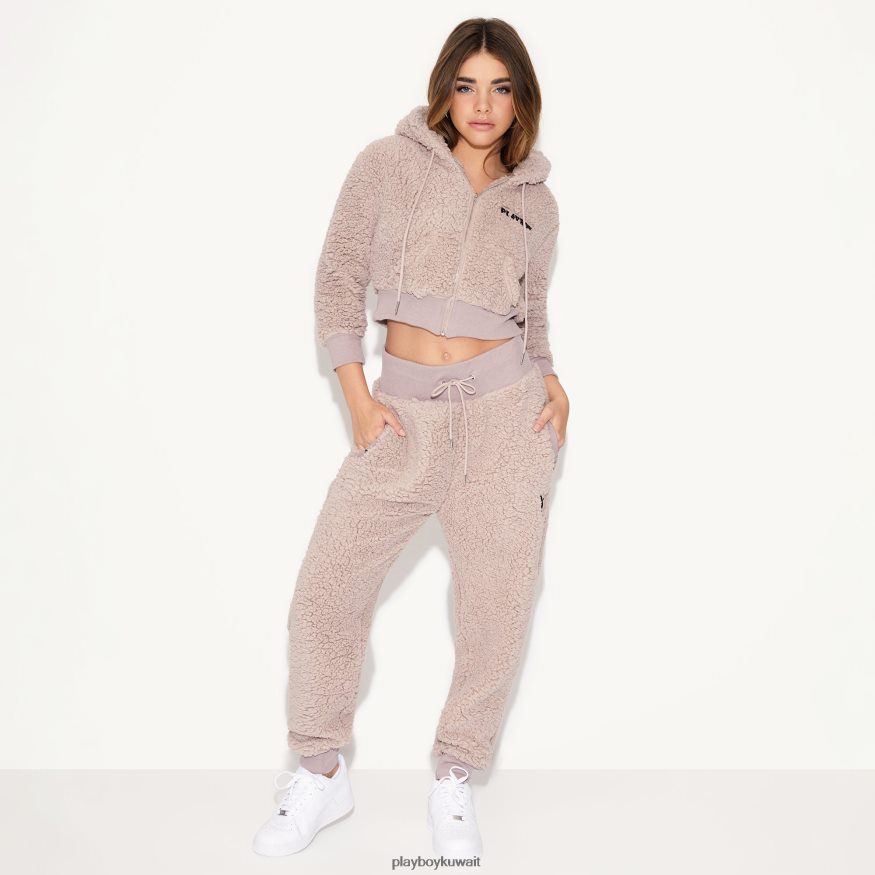 Playboy نحيف هوديي شيربا R820R1065 ملابس موكا