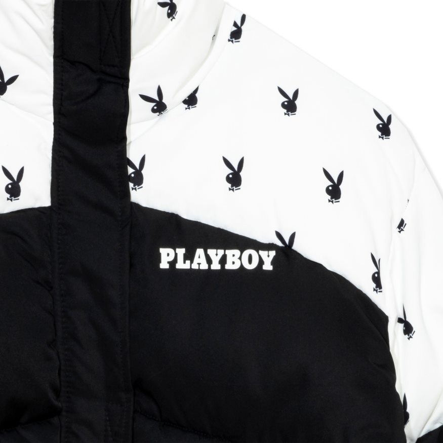 Playboy نحيف منتفخ رأس الأرنب R820R1097 ملابس أسود