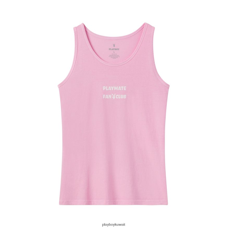 Playboy رجال زميل اللعب لهذا العام طباعة دبابة R820R112 ملابس وردي/أبيض