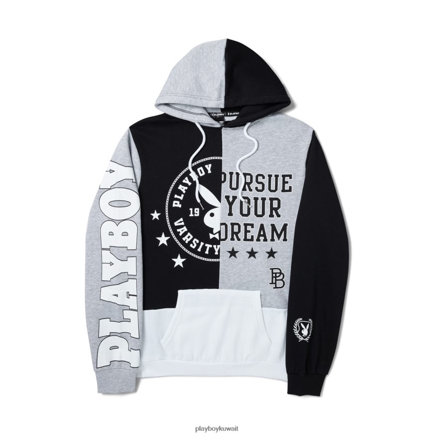 Playboy نحيف هوديي اسكواش R820R1138 ملابس أسود