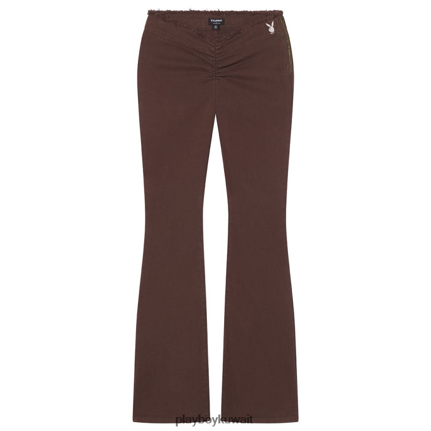Playboy نحيف بنطال جينز منخفض الارتفاع R820R1195 ملابس بني