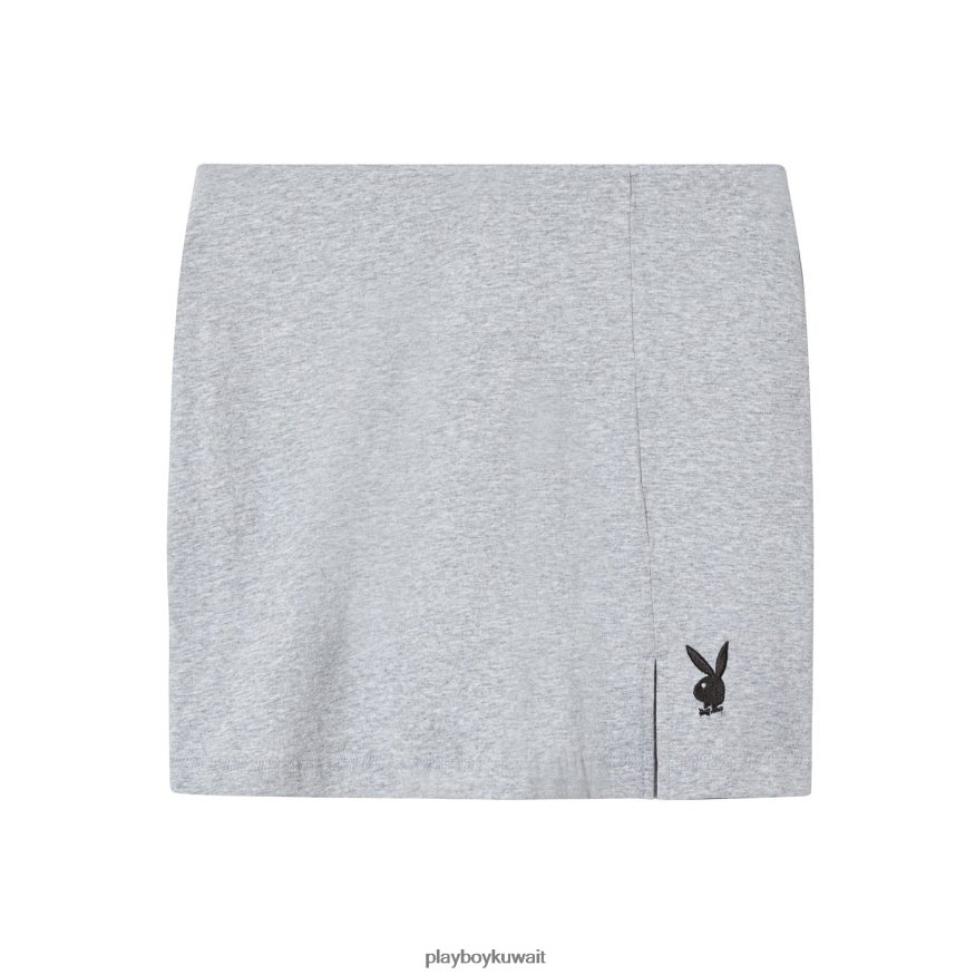 Playboy نحيف تنورة مشقوقة R820R1228 ملابس رمادي