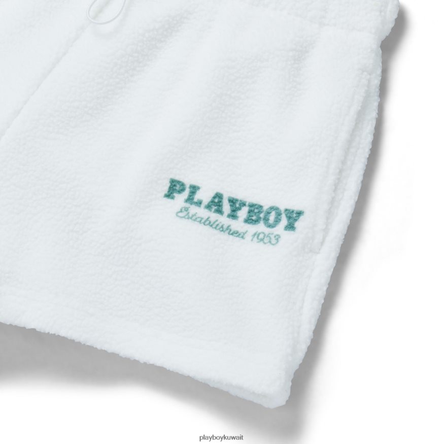 Playboy نحيف شورت العرق القطبي R820R1261 ملابس ناصعة البياض
