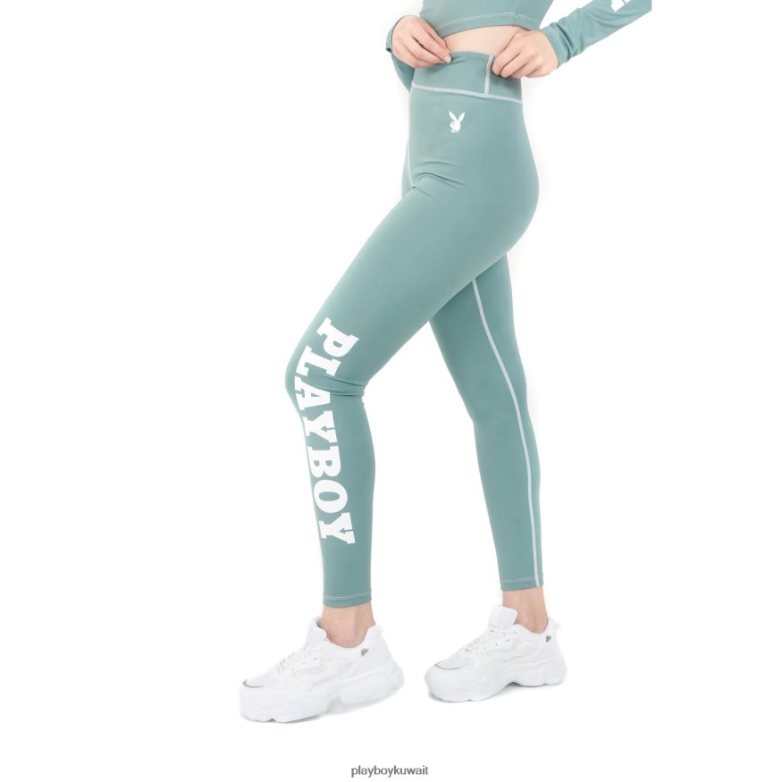 Playboy نحيف يغطي الرجل العلامة التجارية النشطة R820R1331 ملابس أخضر