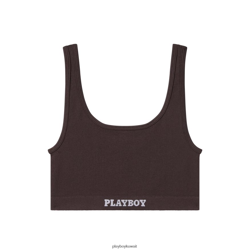 Playboy نحيف حمالة الصدر الرياضية R820R1547 ملابس بني