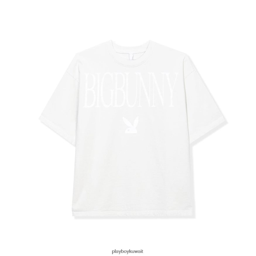 Playboy رجال تي شيرت من الصوف ثقيل الوزن R820R155 ملابس عظم