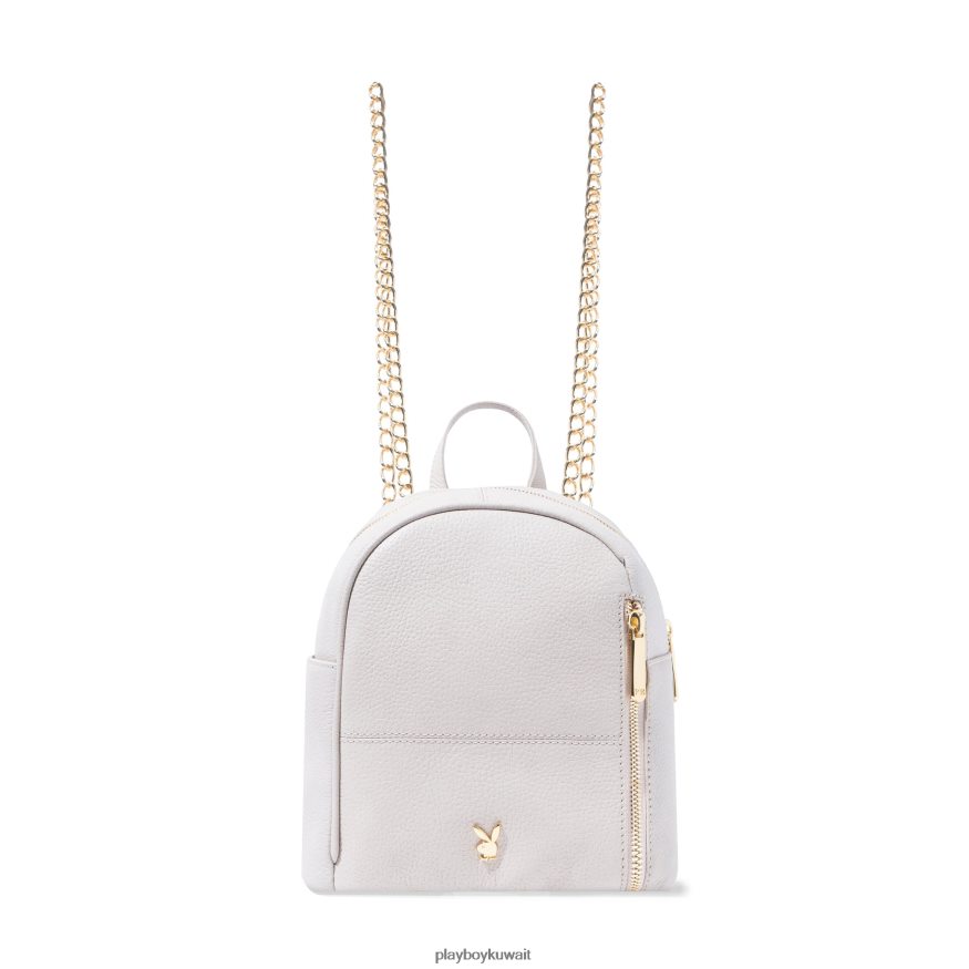 Playboy نحيف حقيبة ظهر جلدية صغيرة R820R1594 ملحق كريم