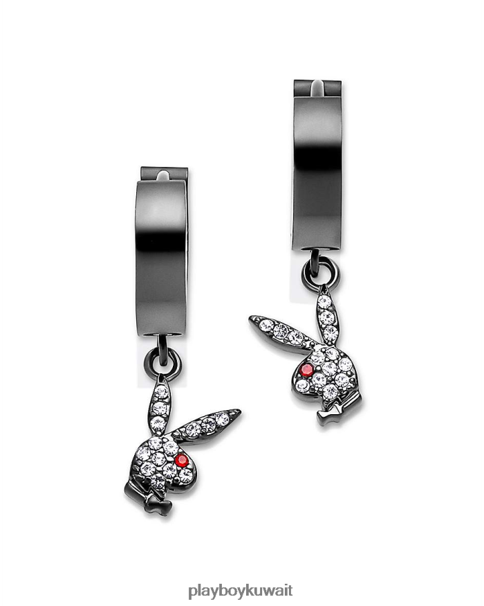 Playboy نحيف طوق هوجي على شكل أرنب وقرط ساحر متدلي R820R1609 ملحق أسود
