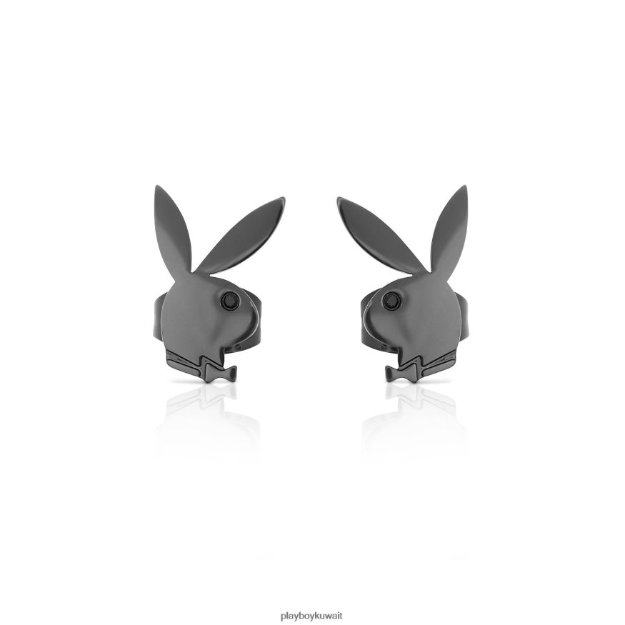 Playboy نحيف أقراط رأس أرنب R820R1627 ملحق أسود