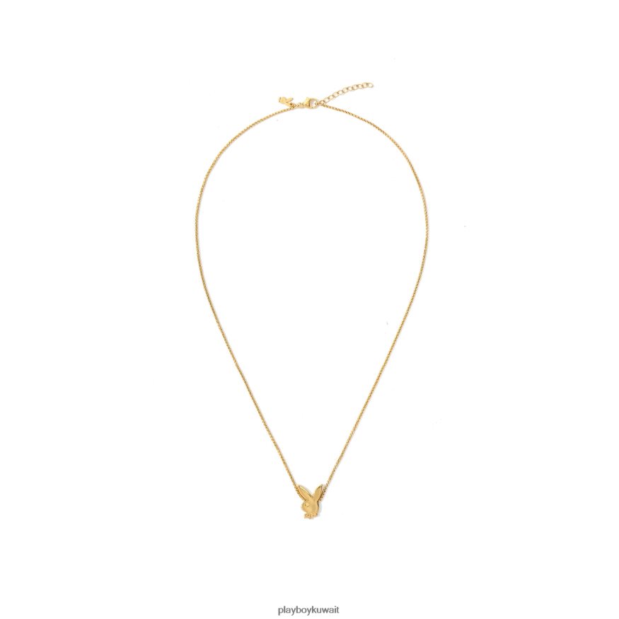 Playboy نحيف قلادة حبة الأرنب R820R1628 ملحق ذهب