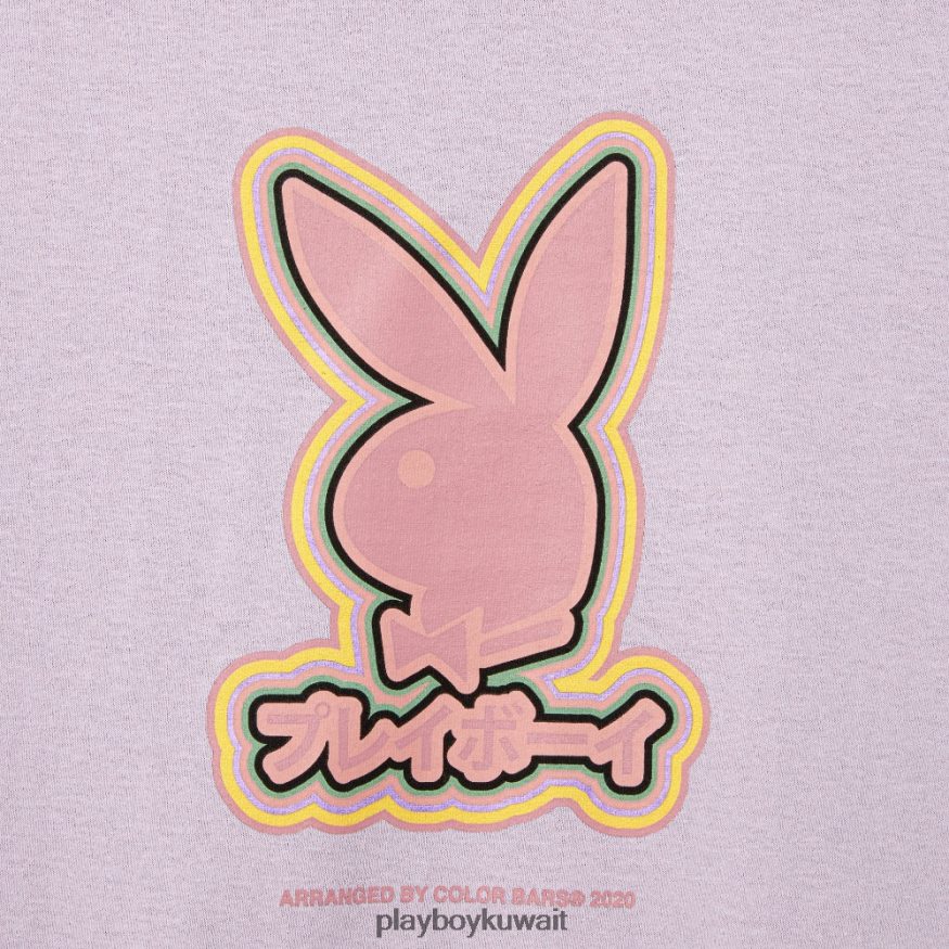 Playboy رجال تي شيرت بشعار نادي طوكيو أوركيد R820R230 ملابس إبداعي