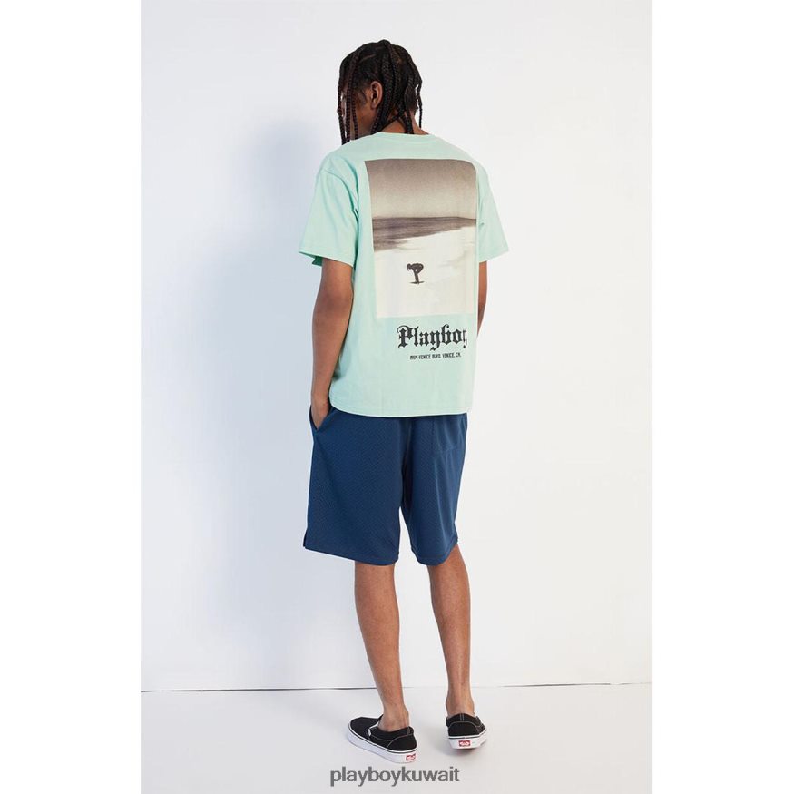 Playboy رجال قميص النعناع الساحلي R820R255 ملابس إبداعي