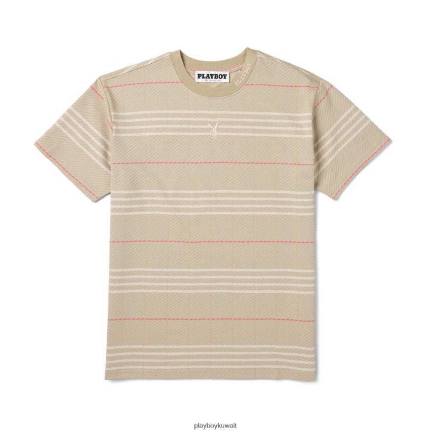 Playboy رجال تي شيرت بأكمام قصيرة R820R271 ملابس منقوشة