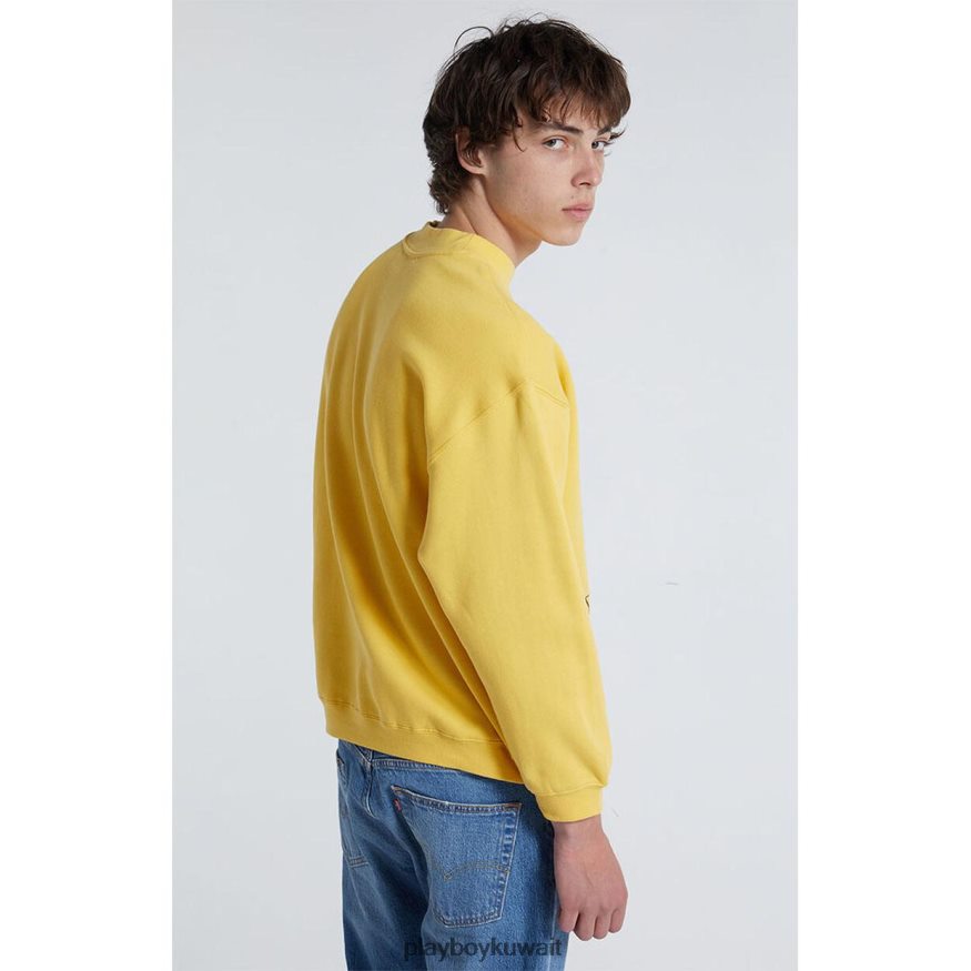 Playboy رجال بي بي فينيسيا بيتش، بياقة دائرية، أصفر R820R368 ملابس إبداعي