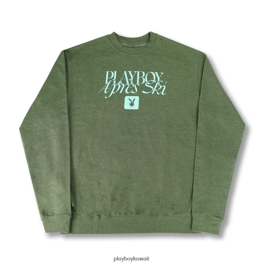Playboy رجال طاقم التزلج بعد الظهر R820R371 ملابس هيذر الجيش