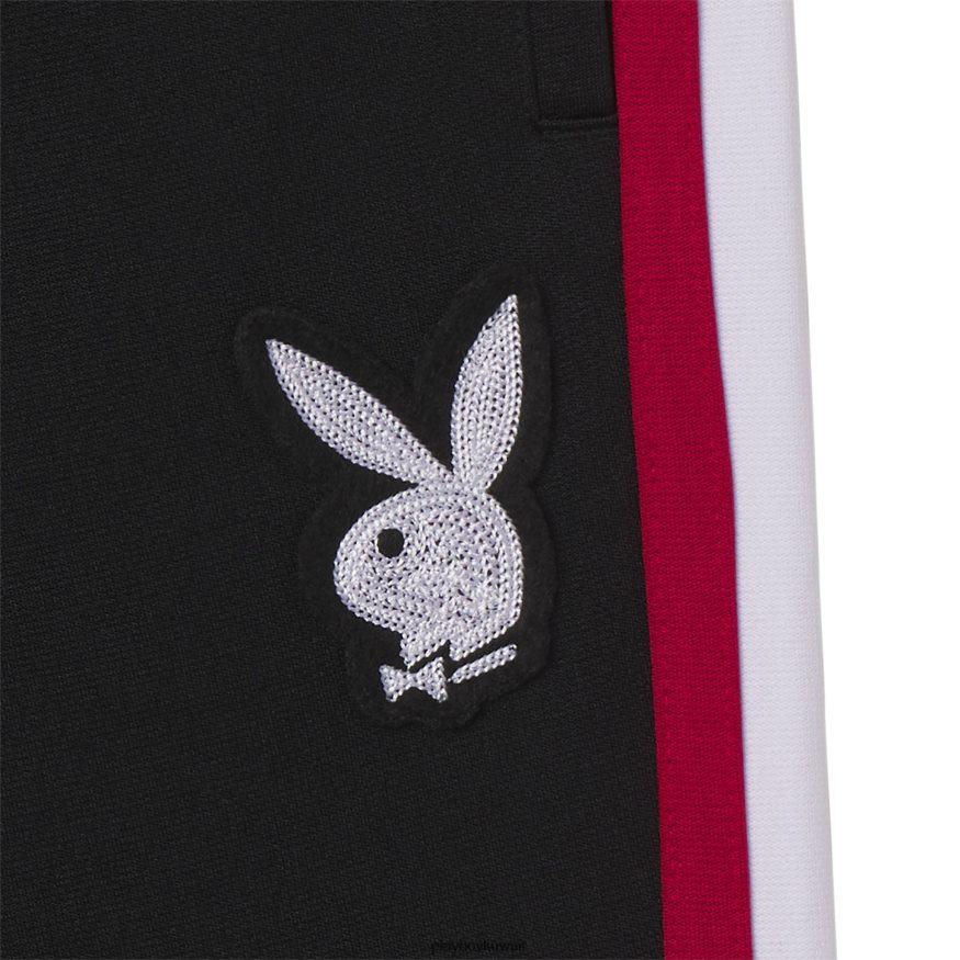 Playboy رجال بنطال رياضي مريح من المدرسة القديمة R820R541 ملابس أسود