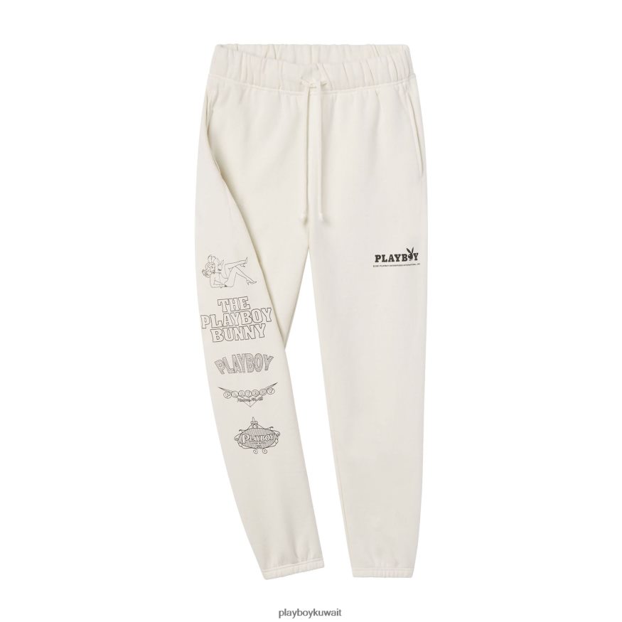 Playboy رجال بنطال رياضي رول بنك R820R586 ملابس رمادي بخاري