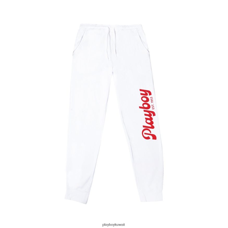 Playboy رجال عداء الأيقونة الأمريكية اليائسة R820R587 ملابس أبيض