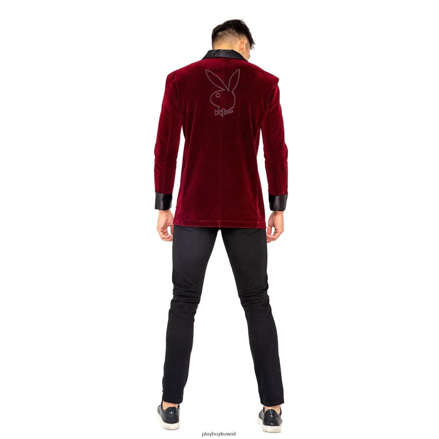 Playboy رجال صالة الدخان جنت R820R668 ملابس بورجوندي