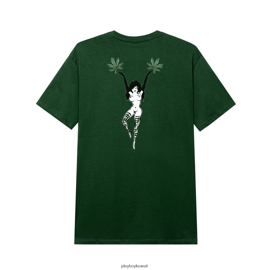 Playboy رجال تي شيرت فريق فيملين R820R77 ملابس أخضر