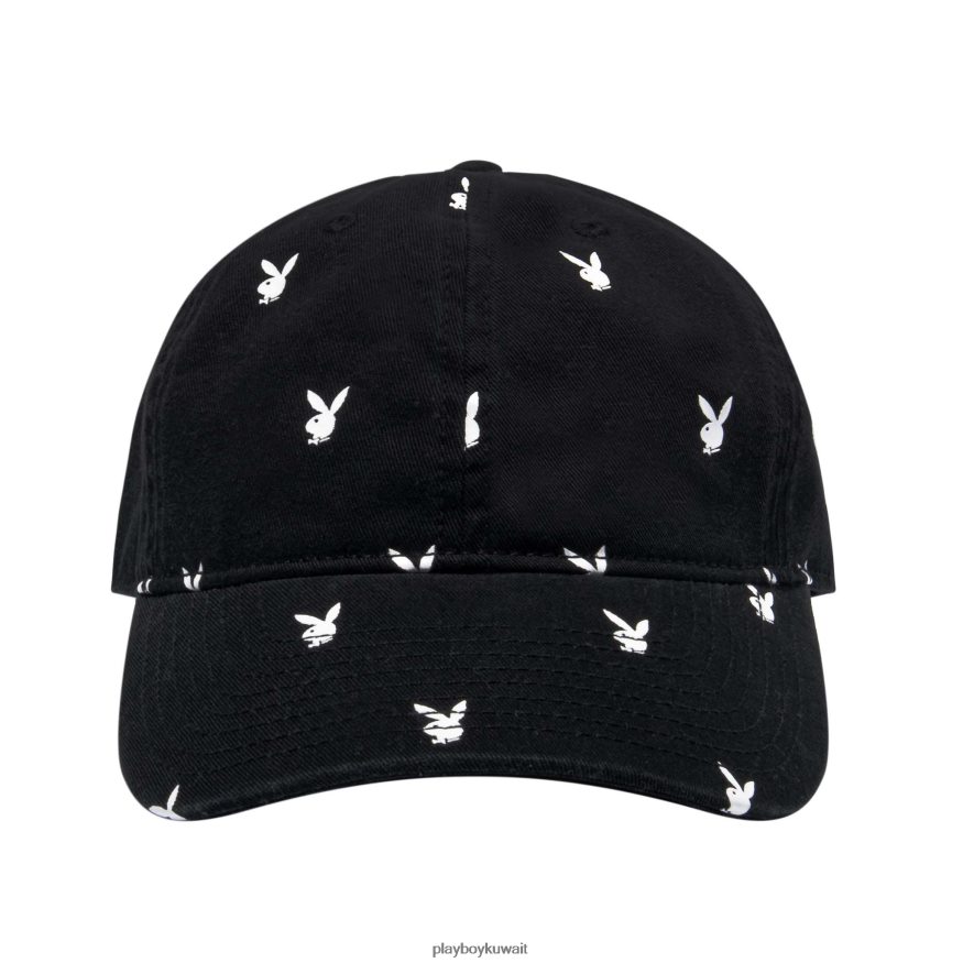 Playboy رجال قبعة رأس أرنب بالكامل R820R774 ملحق أسود مع أرنب أبيض