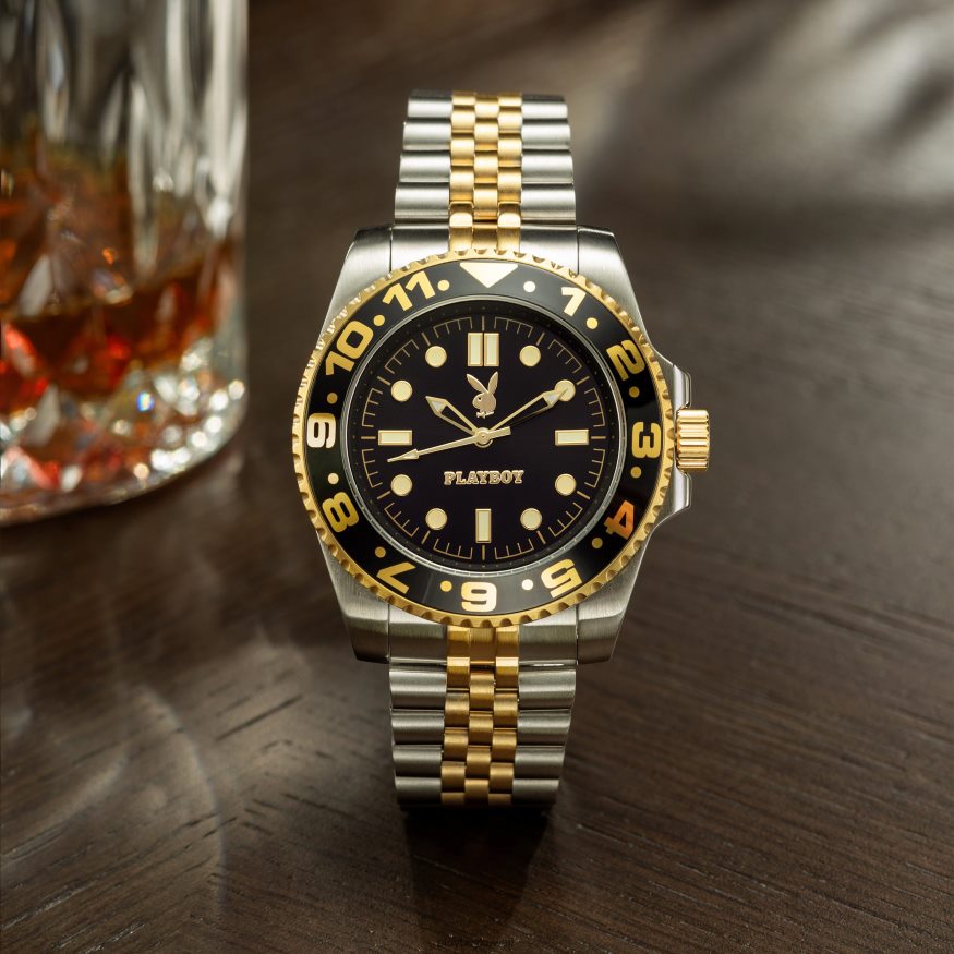 Playboy رجال ساعة المسافر R820R813 ملحق إبداعي