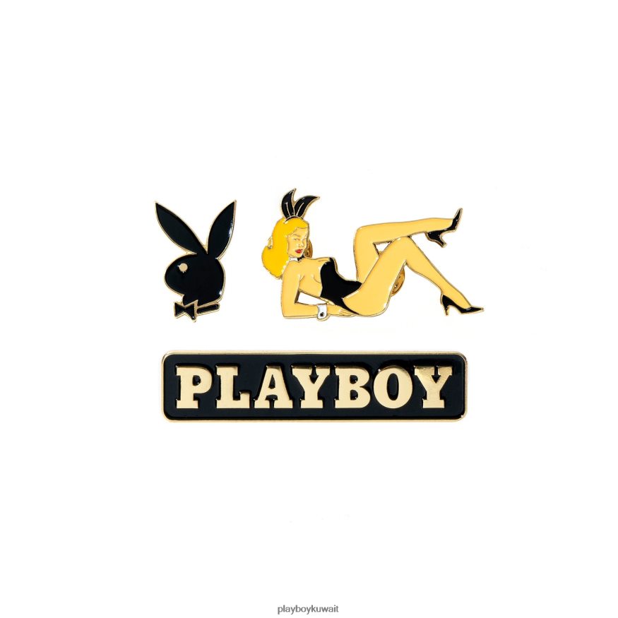 Playboy رجال حزمة دبوس المينا الكلاسيكية R820R818 ملحق إبداعي