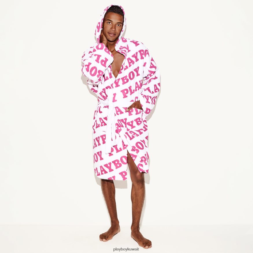Playboy رجال رداء منشفة تيري R820R827 ملحق شعار الفوشيه