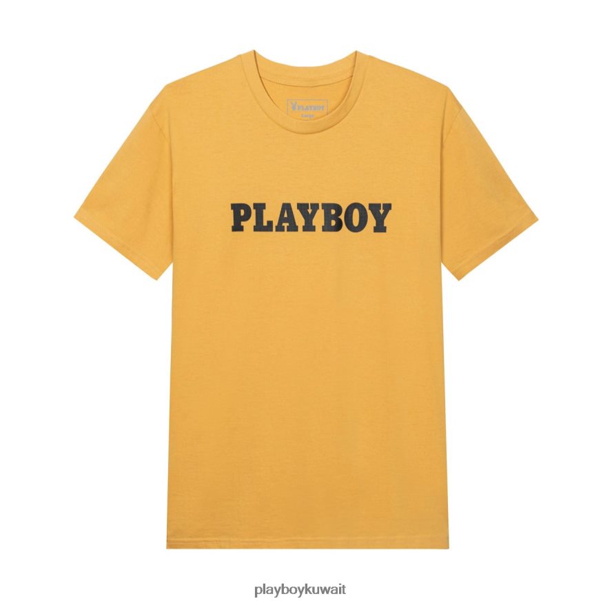 Playboy رجال تي شيرت ترويسة R820R83 ملابس ذهب