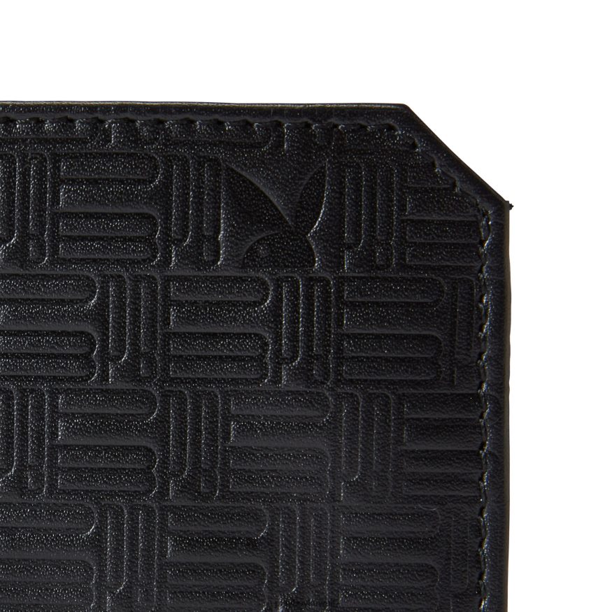 Playboy رجال زخرف محفظة رفيعة قابلة للطي R820R840 ملحق أسود