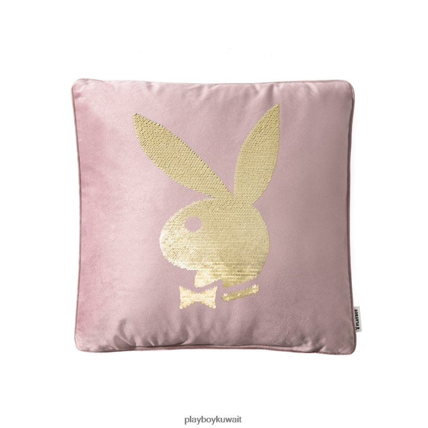 Playboy للجنسين وسادة من الترتر على شكل رأس أرنب R820R898 ملحق لون القرنفل
