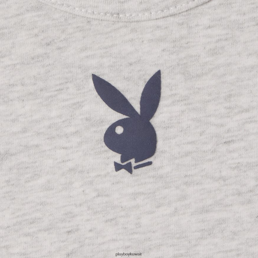 Playboy نحيف كامي القوس الأرنب R820R924 ملابس هيذر رمادي