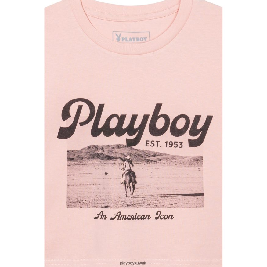 Playboy نحيف تي شيرت ديسبيرادو الأمريكي ذو الأيقونة الأمريكية R820R938 ملابس إبداعي