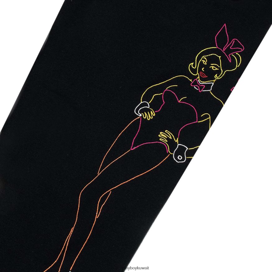 Playboy رجال أرنب الخطوط العريضة Sweatpants R820R584 ملابس ليموزين تمتد