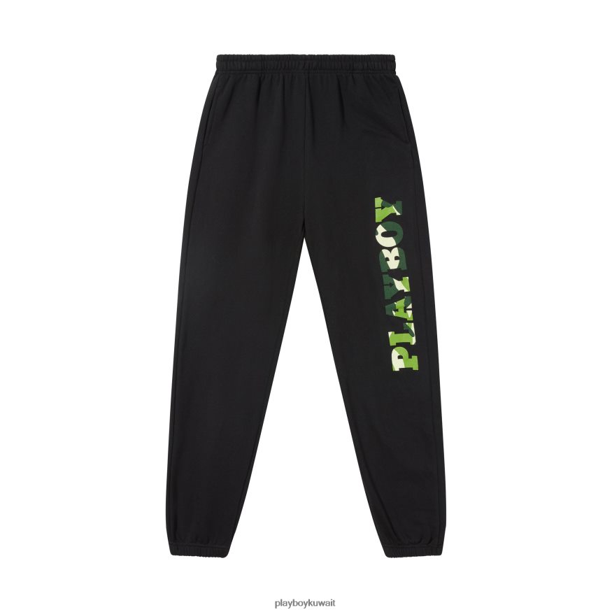 Playboy رجال أرنب كامو Sweatpants R820R603 ملابس أخضر
