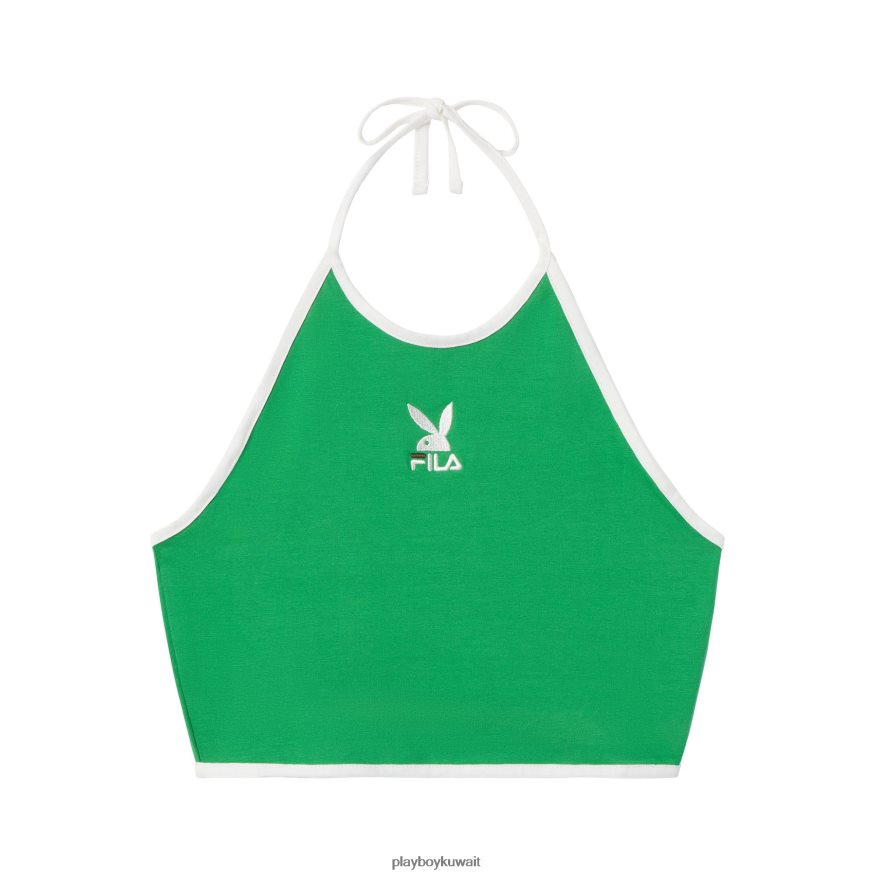 Playboy x FILA نحيف ساندرا الرسن الأعلى R820R952 ملابس أخضر