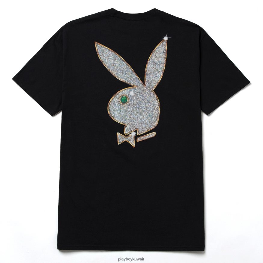 Playboy x HUF رجال تي شيرت برأس أرنب R820R320 ملابس أسود